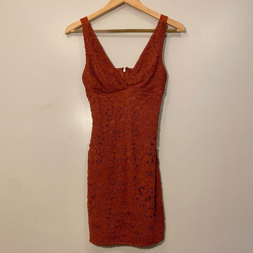 Topshop Burnt Orange Dress
